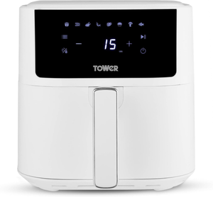 Tower T17169WHT Vortx 6L Air Fryer Digital Control Panel 8 Pre-Sets 1700W White