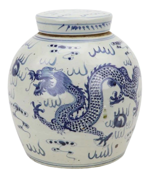 Dragon Flat Top Jar
