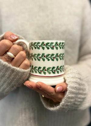 Seconds Tiny Holly 1/2 Pint Mug