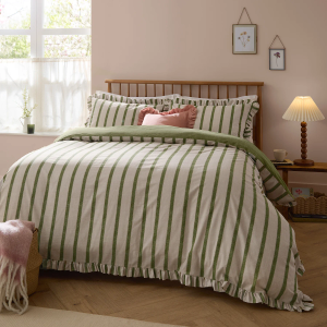 Connie Duvet Cover Set - Olive Double 200x200cm