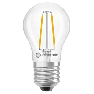 LED Golfball 45mm 1W (15W eq.) E27 2700K Clear Ledvance