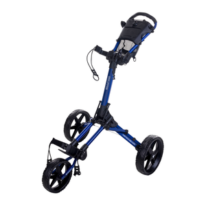 FastFold Square Compact 3‑Wheel Golf Trolley (Navy/Black)