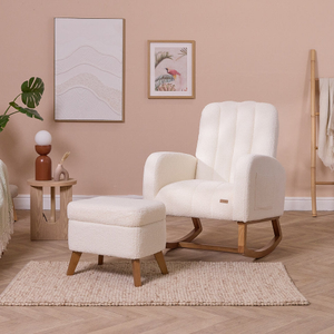 Luca Rocking Chair & Storage Footstool