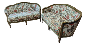 1980s Pair of French Settees