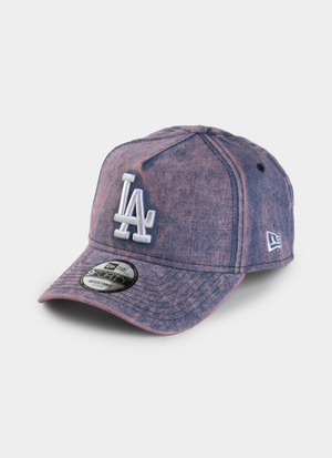 New Era MLB 9Forty A-Frame Los Angeles Dodgers Pink Acid Demin Snapback Cap