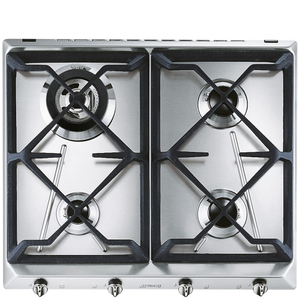Smeg SRV564GH3 Cucina 60cm 4 Burner Gas Hob - Stainless Steel