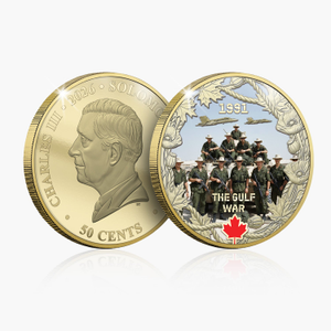 Canadian Legacy of Valour - Gulf War Gold Plated Coin