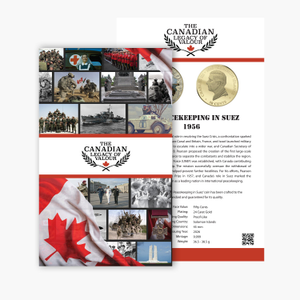 Canadian Legacy of Valour - Unpeacekeeping in  Suez Certificate