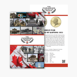 Canadian Legacy of Valour - Korean War Battle of Kapyong Certificate