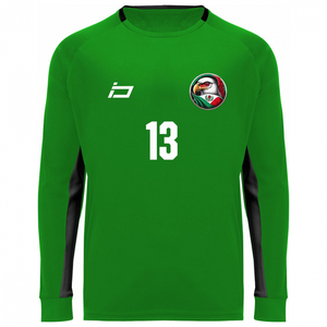 Keeper iD Padded Goalkeeper Jersey Junior - Green/Black - YL