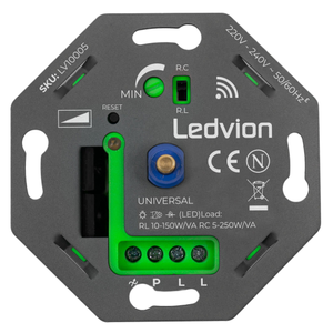 Smart WIFI Variateur LED 5-250 Watt - phase on et phase off