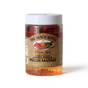 Dutch Kettle Home Style RED HOT Smoked Pickled Polish Sausage