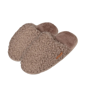 Barts Womens Vensie Soft Teddy Fur Slippers - 36 - 37 / Light Brown