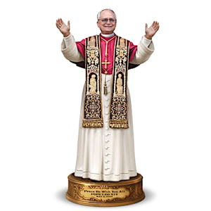 Pope Leo XIV, First American Pope Sculpture