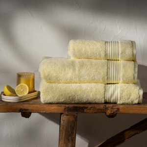 Lemon Yellow Luxury Egyptian Cotton Hand Towel
