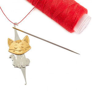 Enfile-aiguilles double Smart Fox pour fils fins et épais