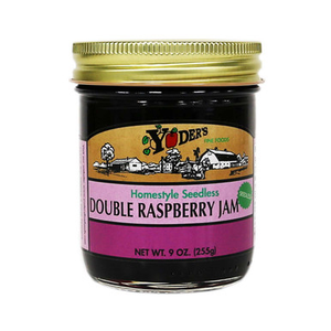 Yoder’s Homestyle Seedless Double Raspberry Jam – Old-Fashioned Fruit Spread