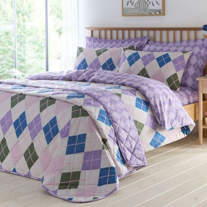 DOUBLE DUVET COVER Argyle Multi