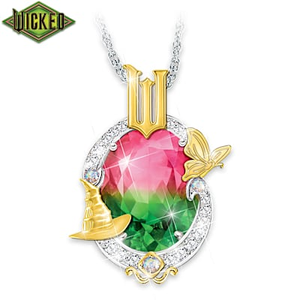 WICKED 4-Carat Pink And Green Forever Pendant Necklace