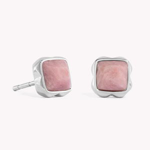 Elegance Earrings Rhodochrosite July Birthstone