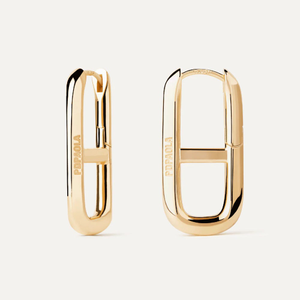 Gold Plated Texas Hoop Earrings
