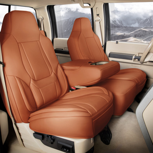 Ford F-350 Super Duty Seat Covers - Custom-Fit, Comfort Leather, Easy Install - Crew Cab / Full Set / Captain Seats