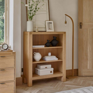 Highworth Natural Solid Oak Small Bookcase