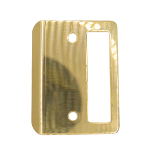 Rim Lock Strike Plate 59mm x 76mm Polished Stainless Steel
