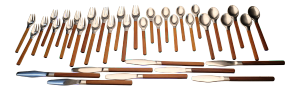 1950s Dansk Designs Denmark Toke Flatware Set- 38 Pieces