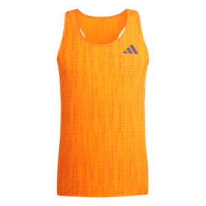 Adidas Mens Adizero Singlet - Pure Tangerine/Pure Orange