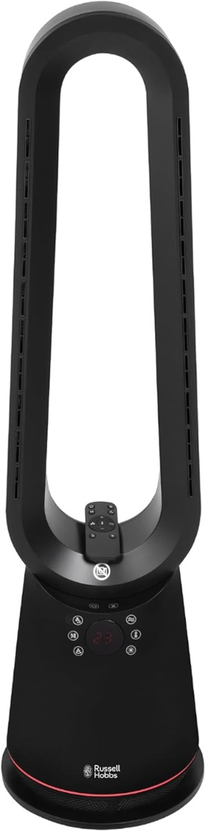 Russell Hobbs RHBHC2030B 2000W Bladeless Heater & Cooling Fan LED Display Black