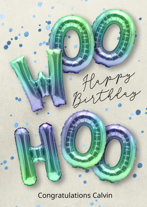 Woo Hoo Birthday Card