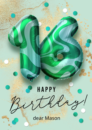 16th Birthday Card