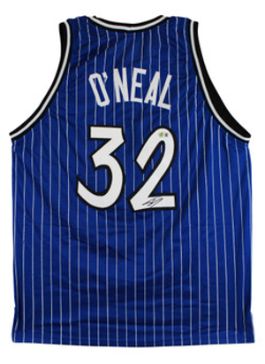 Shaquille O'Neal Authentic Signed Blue Pro Style Jersey BAS Witnessed 2