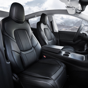 Tesla Seat Covers - Custom-Fit, Comfort Leather, Easy Install - Model S / Front Seat