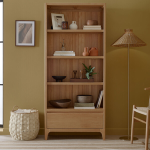 Durham Natural Oak Tall Bookcase