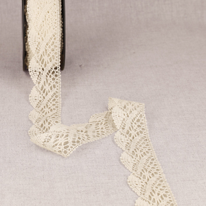 Dentelle coton Ondine 31 mm - Écru