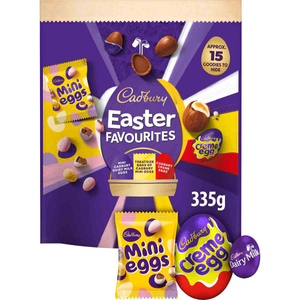 Cadbury Easter Favourites Chocolate Pouch with Mini Eggs 335g