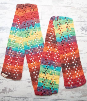 Scarf in Cygnet Colour Rush DK (CY1665)  - PDF - Print at Home