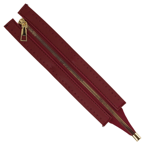 Fermeture à glissière spéciale sac en simili 30 cm - Bordeaux