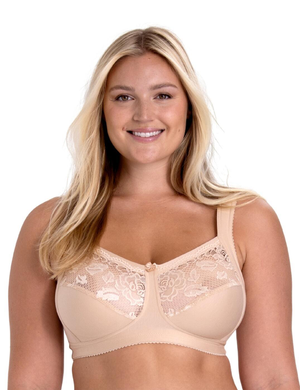 Miss Mary Of Sweden Lovely Lace Non Wired Support Bra - Beige