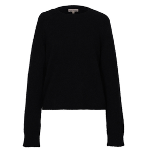 Elaine Silk Cashmere Pullover - Black (XS)
