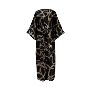 Signature Luxury Robe In Justine Print — Eco-Friendly, Ultra-Soft, Lounge Layer (M/L)