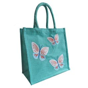 Butterfly Jute Shopping Bag
