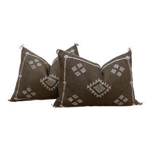 Pair of Cashbah Silk Lumbar Pillows