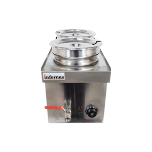 Brand New Infernus INF-BP27ELEC 2 Pot Bain Marie 6.5L