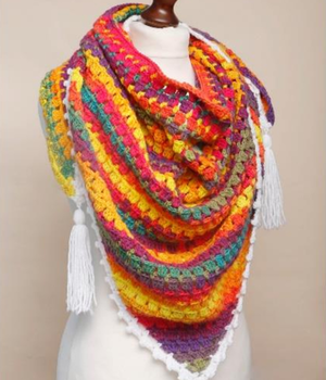 Shawl Cygnet Colour Rush DK (CY1684) - PDF - Print at Home