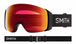 Smith 4D MAG Prescription Ski Goggles - Black, Smith Snow ChromaPop Photochromic Red Mirror
