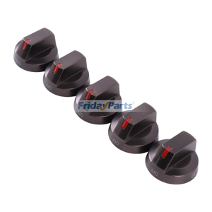 5 Pieces Range Surface Burner Knob DG64-00473B for Samsung NX58J5600SG/AA NX58K7850SG/AA NX58R5601SG/AA NX58J7750SG/AA