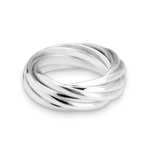 Signature Silver 2mm Multiple Band Ring